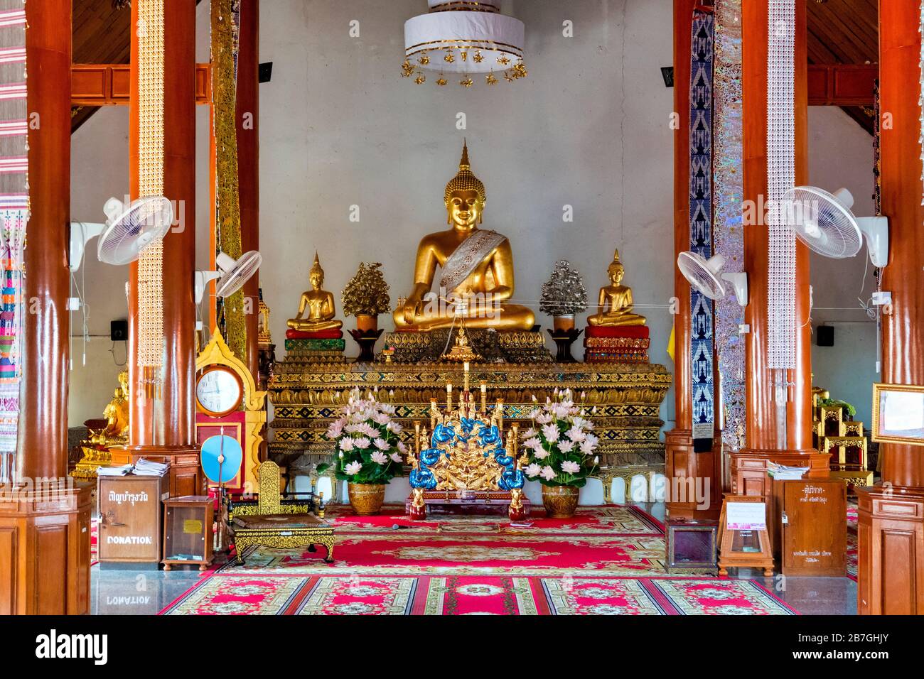 Wat Si Umong Kham, Phayao, Thailand Stockfoto