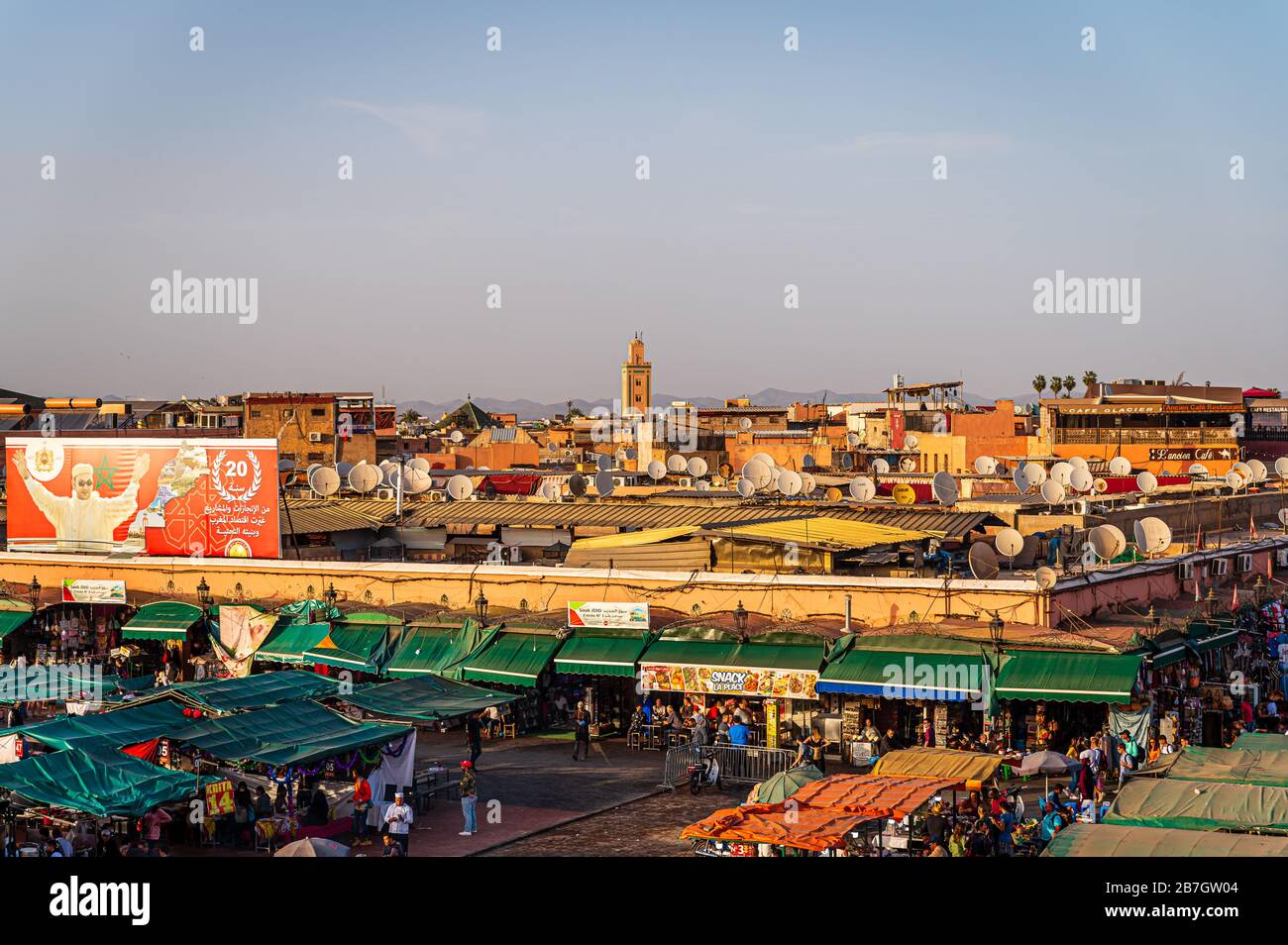Jemaa El Fna, Marrakesch. Marokko Stockfoto