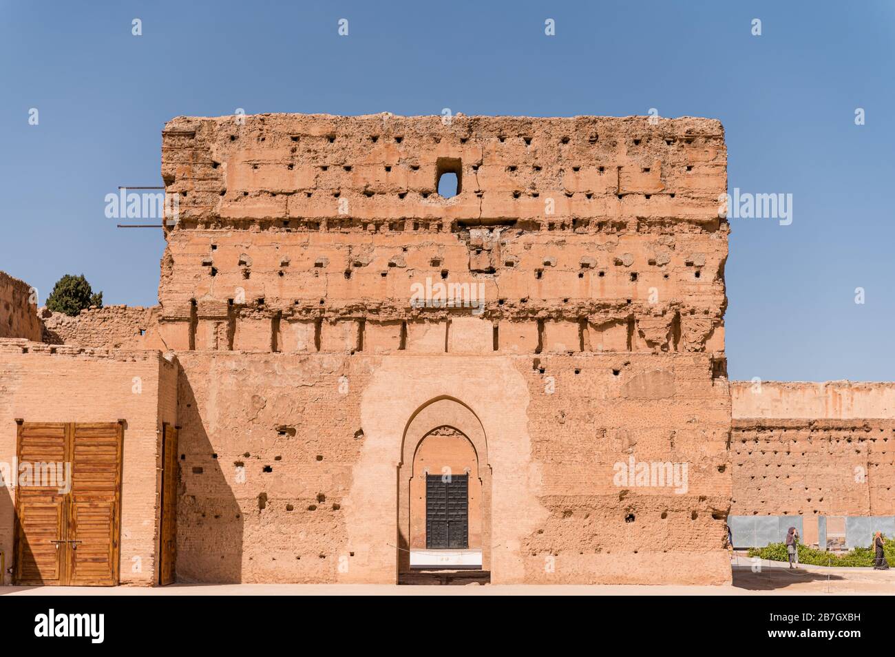 El Badii-Palast, Marrakesch. Marokko Stockfoto