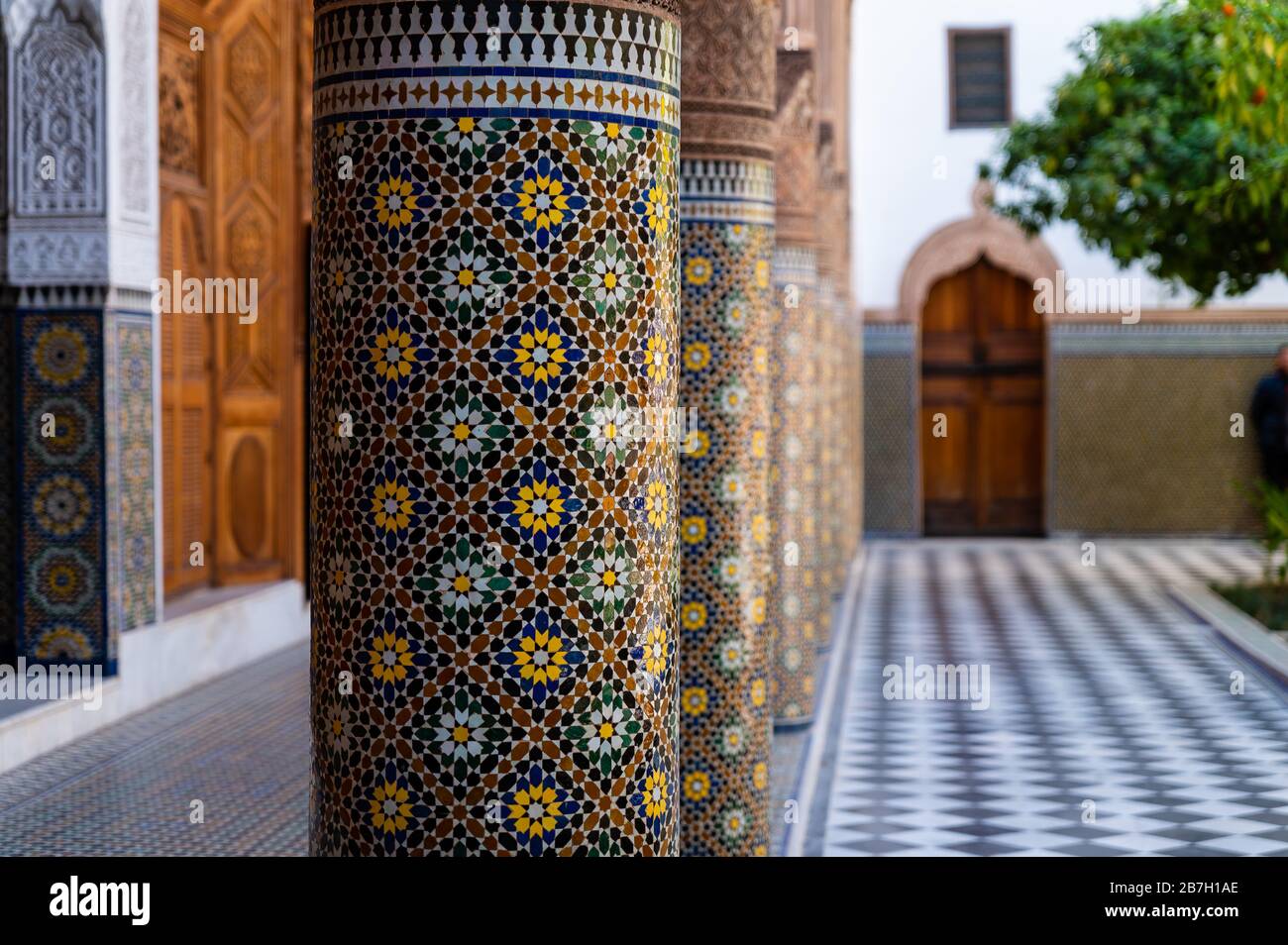 Dar el Bacha Museum of Confluences in Marrakesch. Marokko Stockfoto
