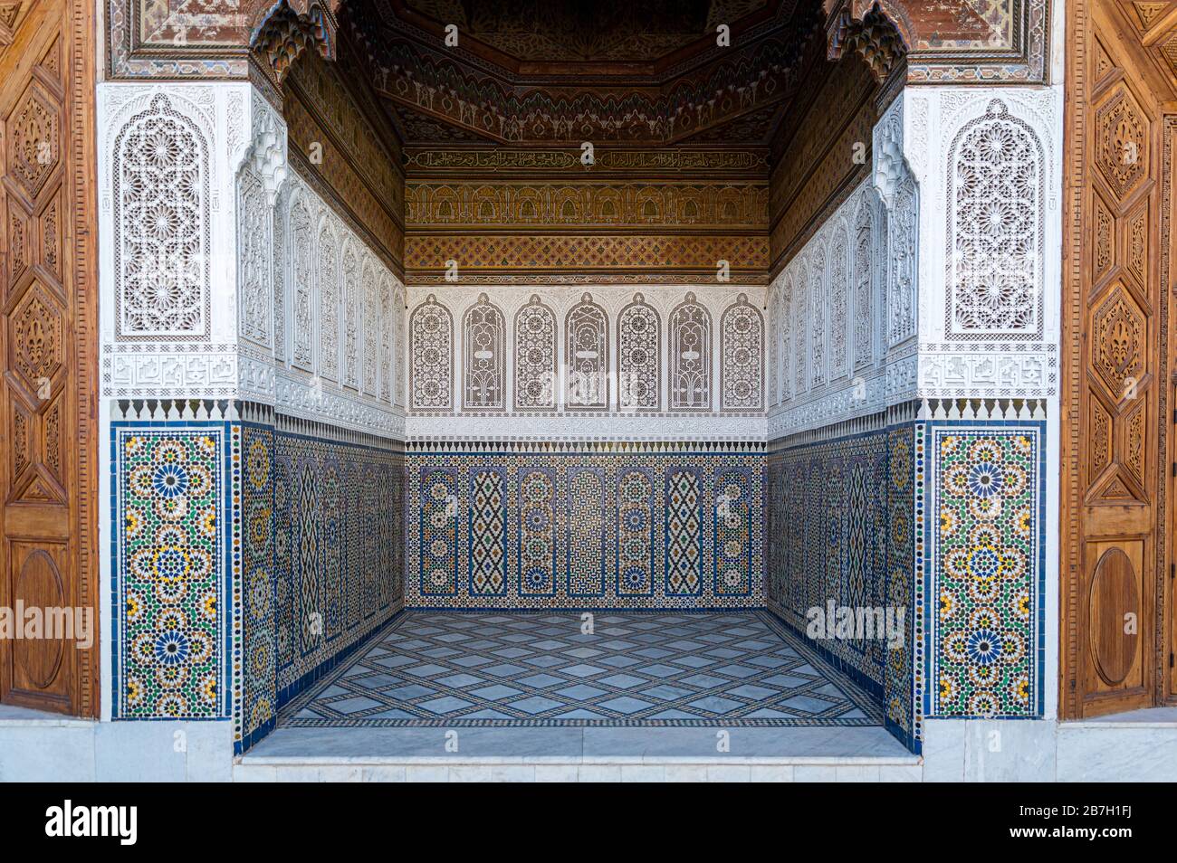 Dar el Bacha Museum of Confluences, Marrakesch. Marokko Stockfoto