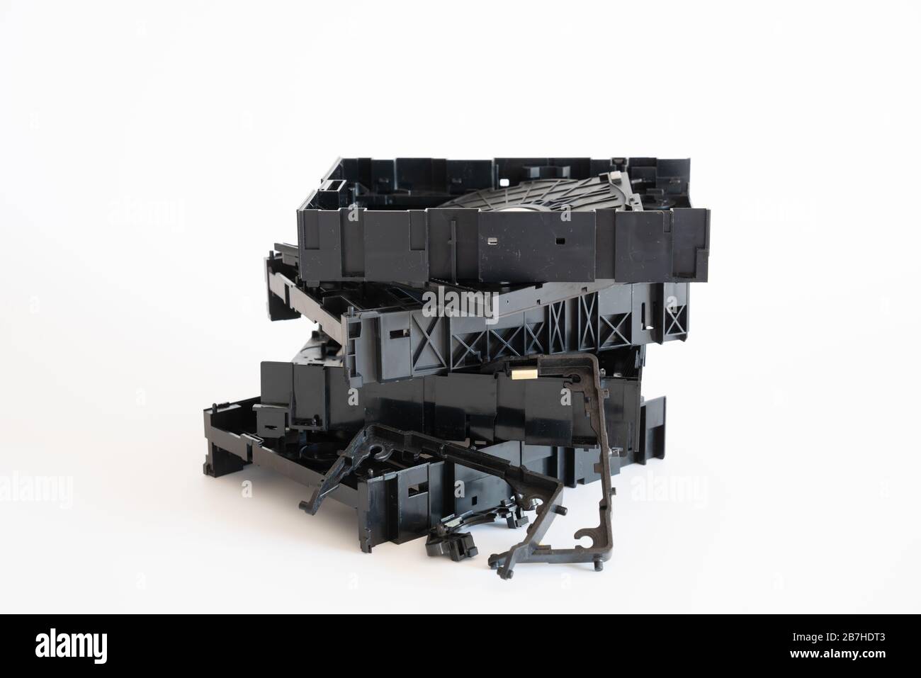 Recyceln Sie Teile von alten Computern für die Ausarbeitung der Konvertierung Stockfoto
