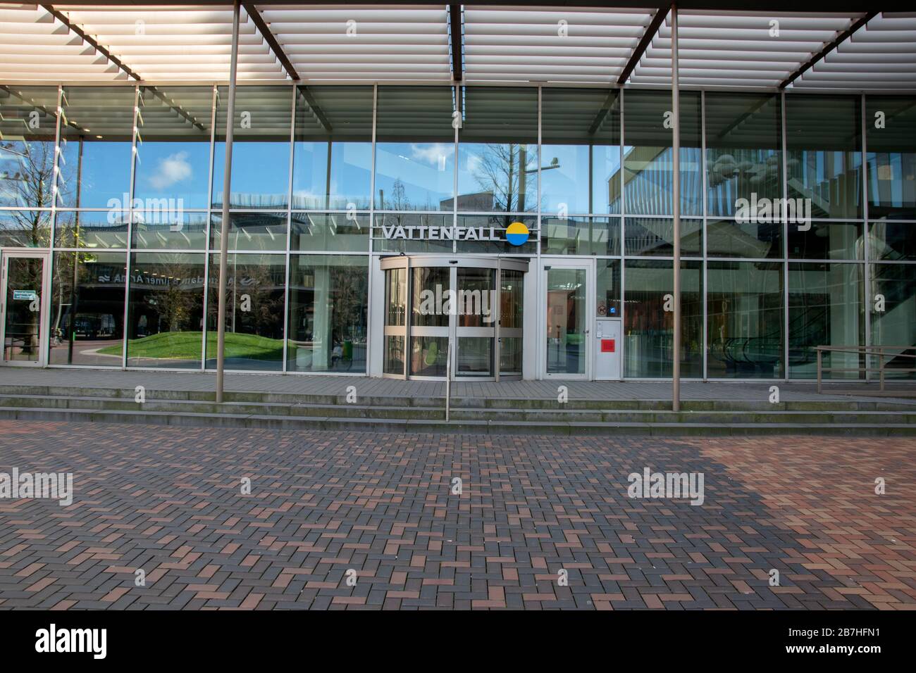 Eingang Vattenfall In Amsterdam Niederlande 2020 Stockfoto