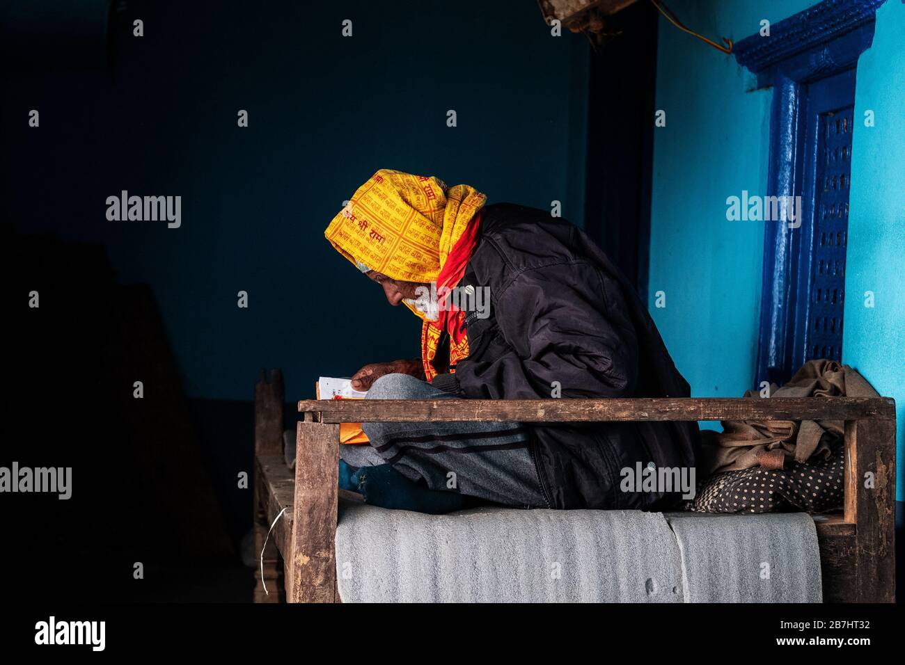 Porträts von Menschen, Pokhara, Nepal Stockfoto