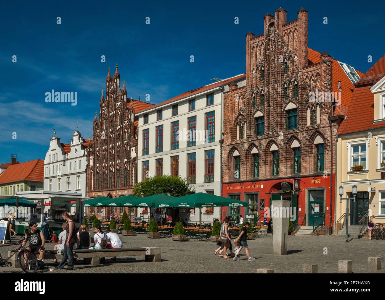 Fischmarkt in Mecklenburg-Vorpommern, in Mecklenburg-Vorpommern Stockfoto