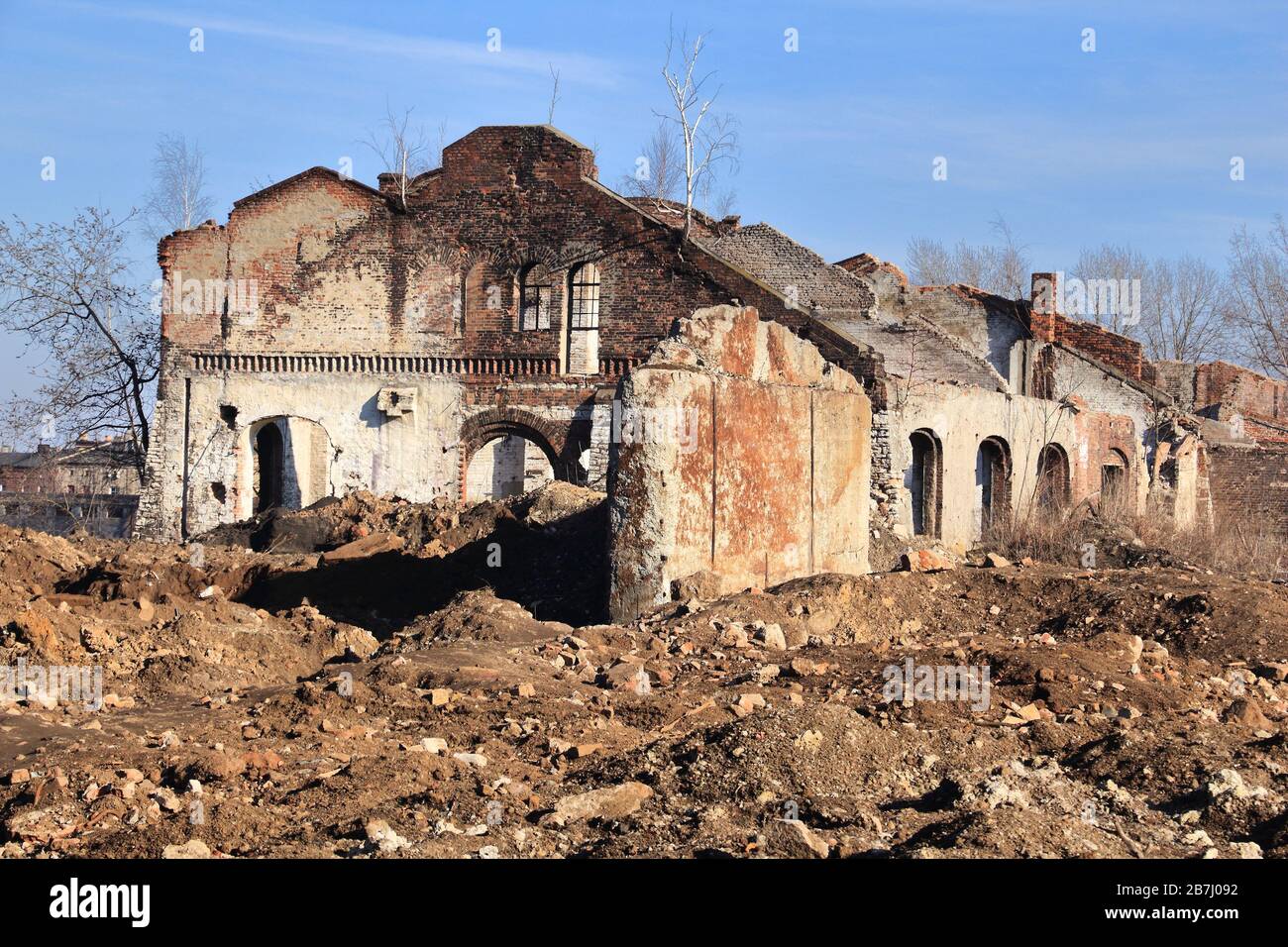 Siemianowice Slaskie, Stadt in Obermösien (Gorny Slask), Polen. Verlassene und zerstörte industrielle Infrastruktur städtische Erkundung - früher Stockfoto
