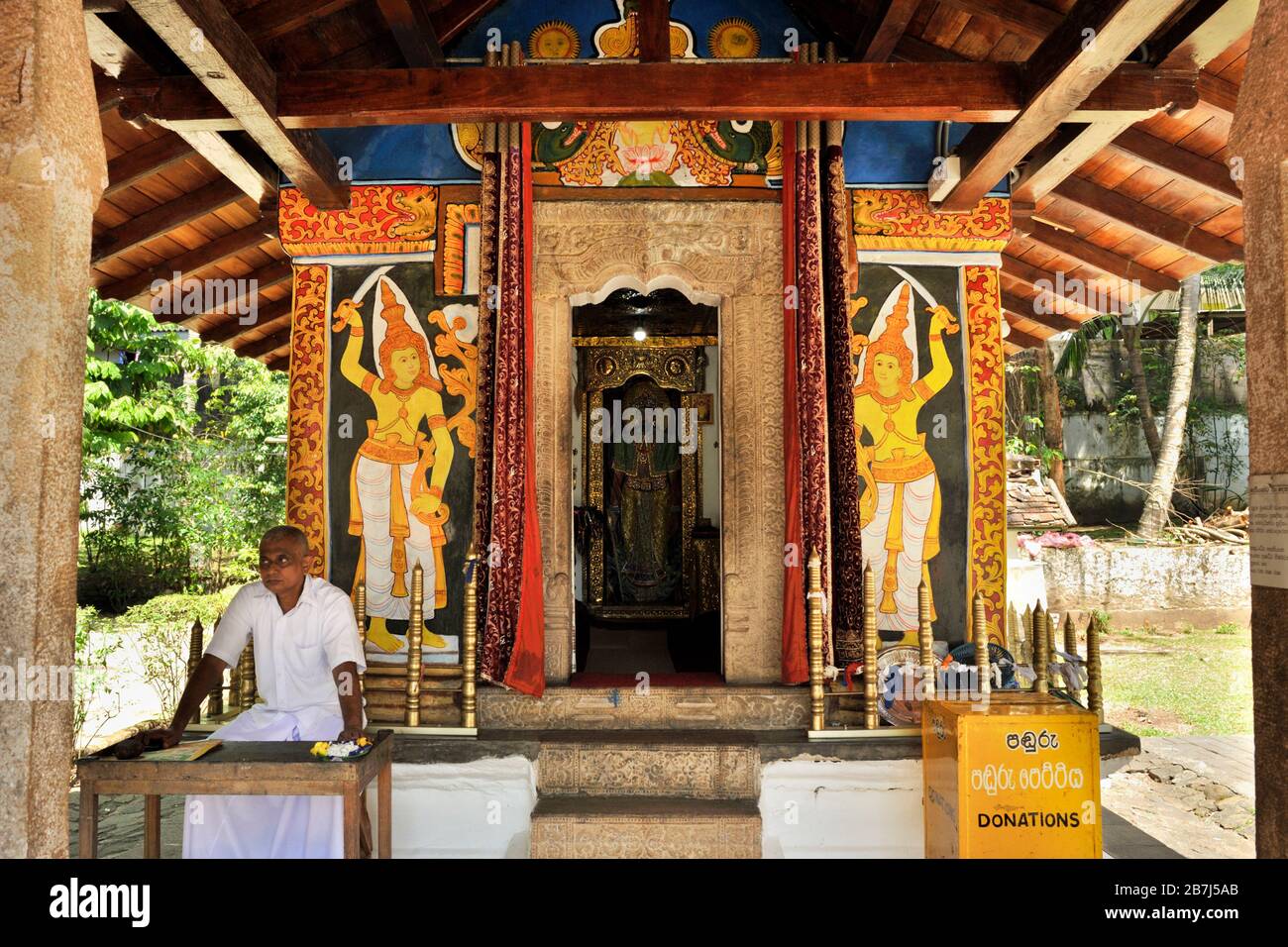 Sri Lanka, Kandy, Vishnu Devale-Tempel, Dedimunda Devalaya Stockfoto