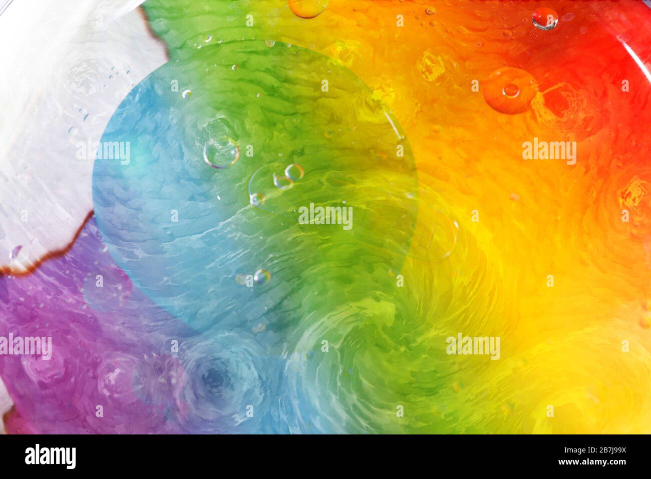 Blasenschüssel mit 60-mm-Makroobjektiv Stockfoto