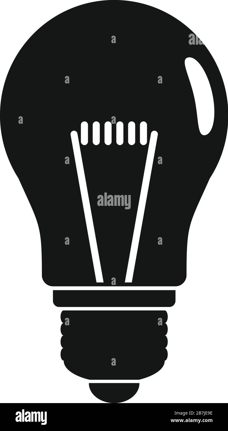 Symbol für die Glühlampe der Kundenidee. Einfache Abbildung des Vektorsymbols für die Kundenidea für Webdesign, isoliert auf weißem Hintergrund Stock Vektor