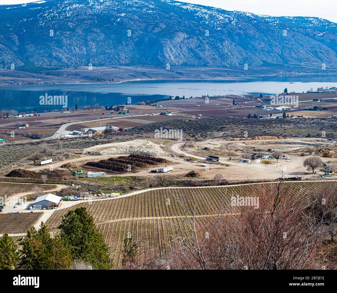 Landschaft von Osoyoos, British Columbia, Kanada Stockfoto