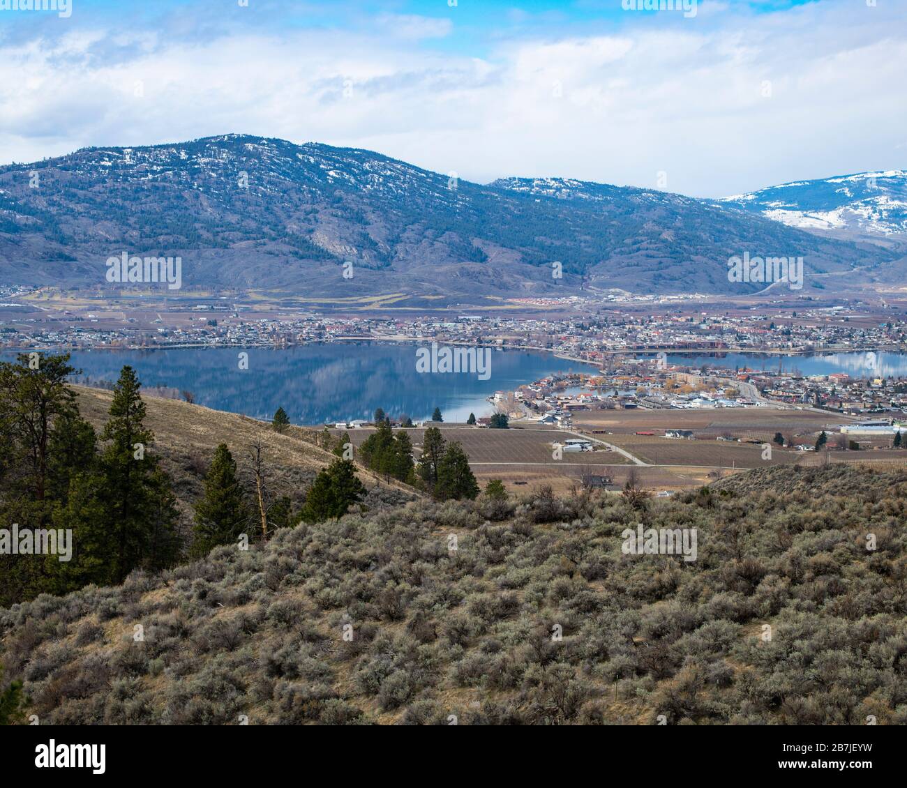 Landschaft von Osoyoos, British Columbia, Kanada Stockfoto