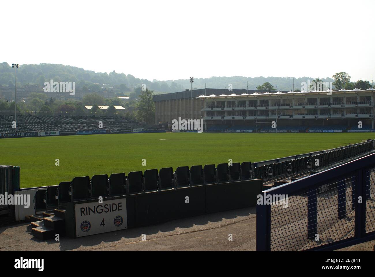 0802 Bath Rugby, The Recreation Ground, Spring Gardens, Bath., North East Somerset Council. Vereinigtes Königreich (UK). Foto: © Rosmi Duaso Stockfoto