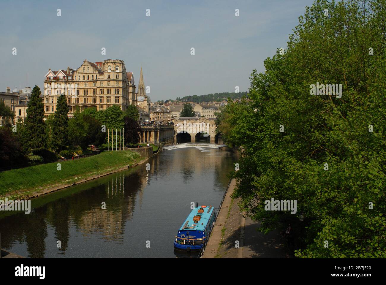 Avon River, Bath, Somerset, UK.Foto: © Rosmi Duaso/fototextbcn. Stockfoto
