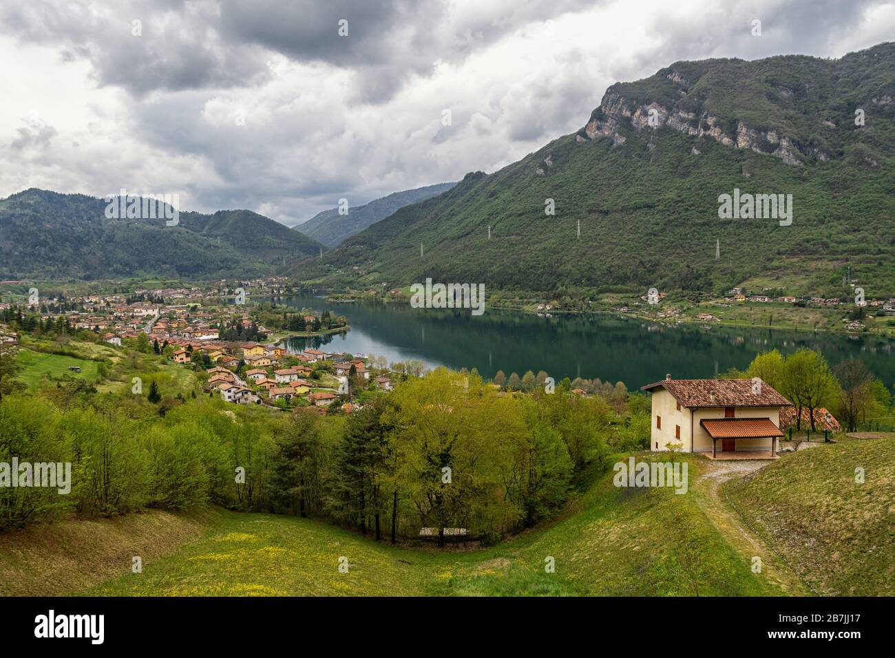 Crone am Lake Idro in Italien Stockfoto