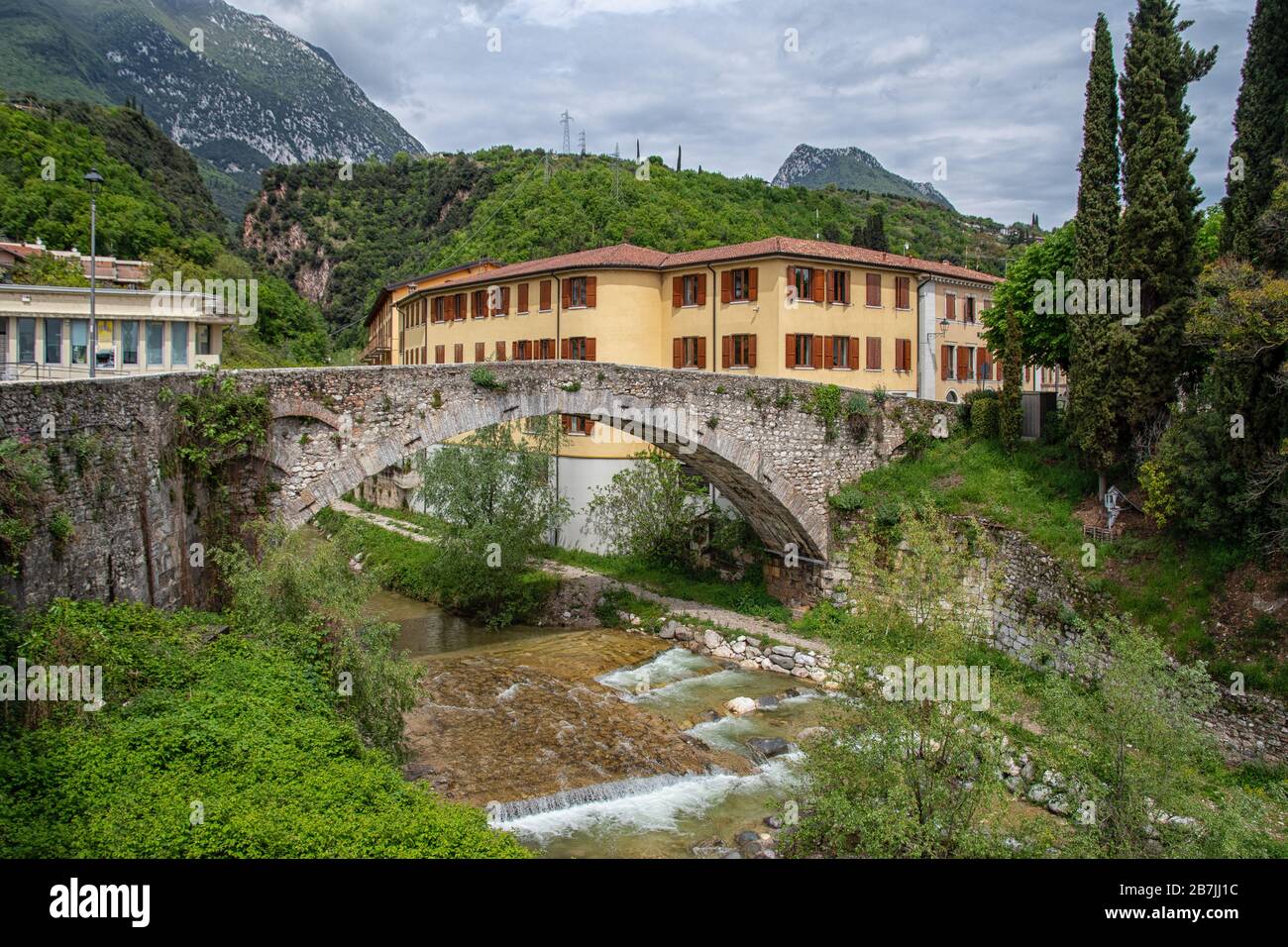 Toscolano-Maderno am Gardasee in Italien Stockfoto