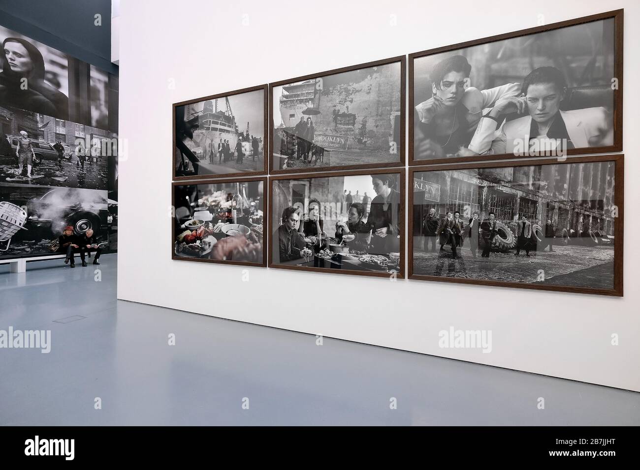 Ausstellung "Untold Stories" des Fotografen Peter Lindbergh im Kunstpalast Düsseldorf. Stockfoto