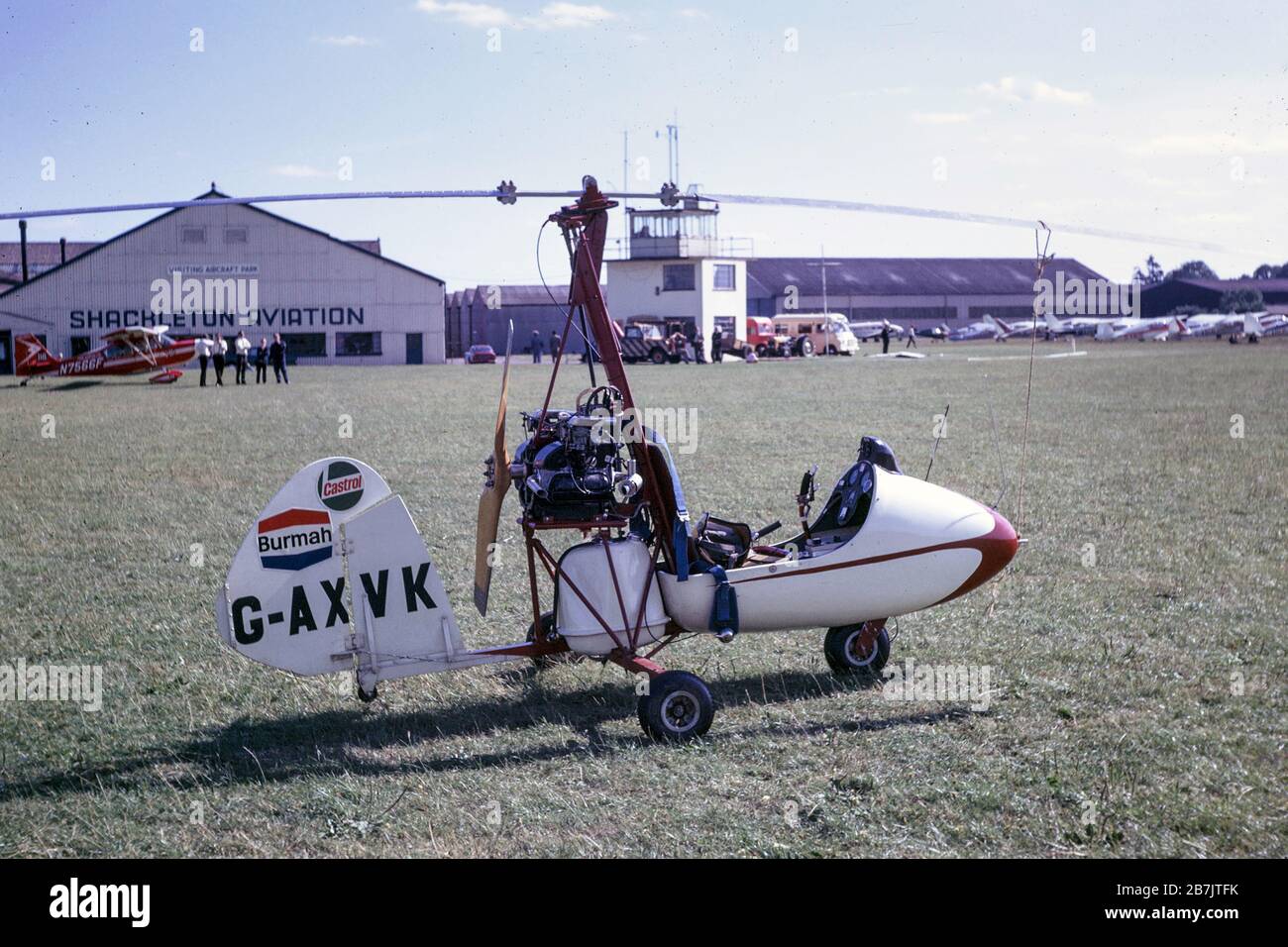 Ein CAMPBELL CRICKET im Sywell Aerodrome, Northamptonshire, 1970 Stockfoto
