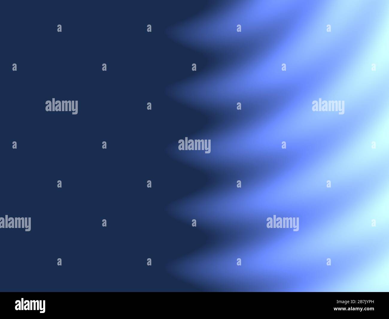 Abstrakte Werbung, modernes Blau, Ultramarin-Gradientenwellen, Hintergrund, fluoreszierender Hintergrund Stockfoto