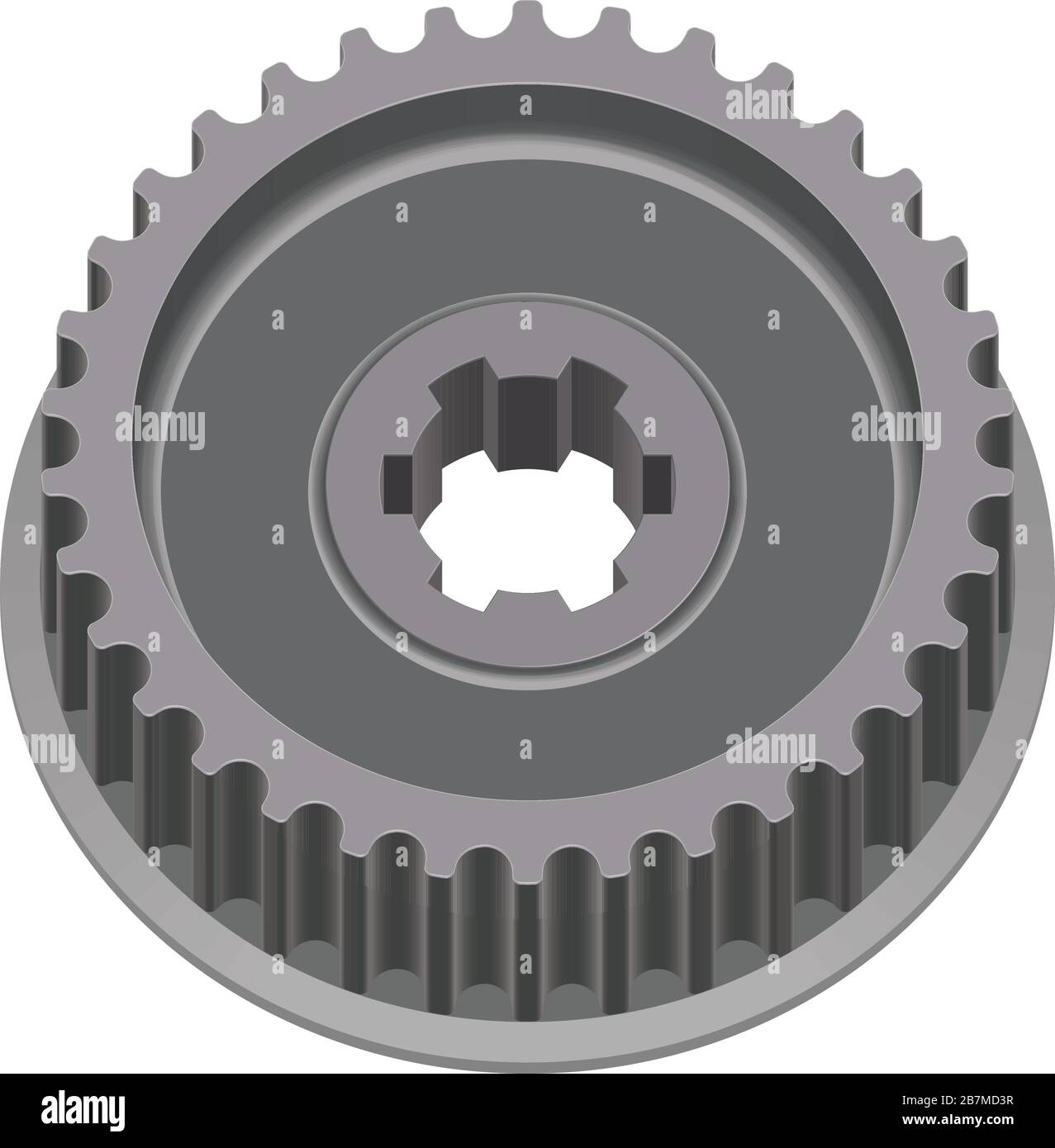 Steuerscheibe. Steuerrad. 3D-Effektvektor Stock Vektor