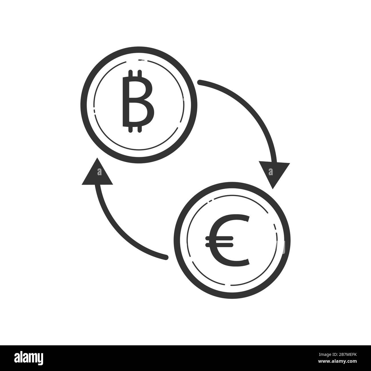 Geldwechselsymbol. Stock Vector Illustration, einfaches Design für Logo, Website oder App Stock Vektor