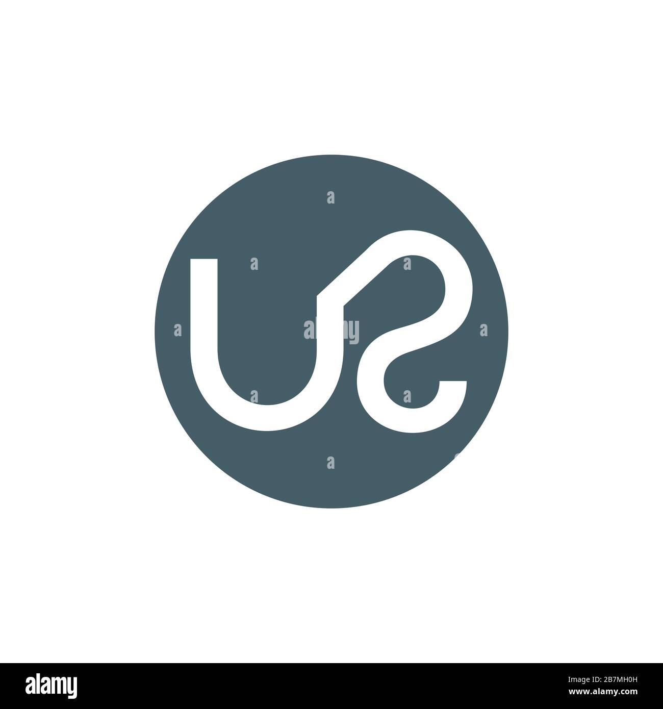 Letter ur Simple Line Logo Vector Stock Vektor