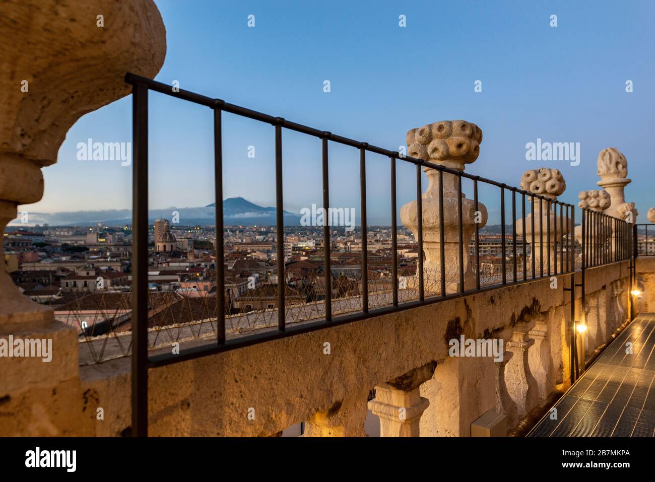Spettacolare vista dala cupola della badia di sant'agata a catania Stockfoto