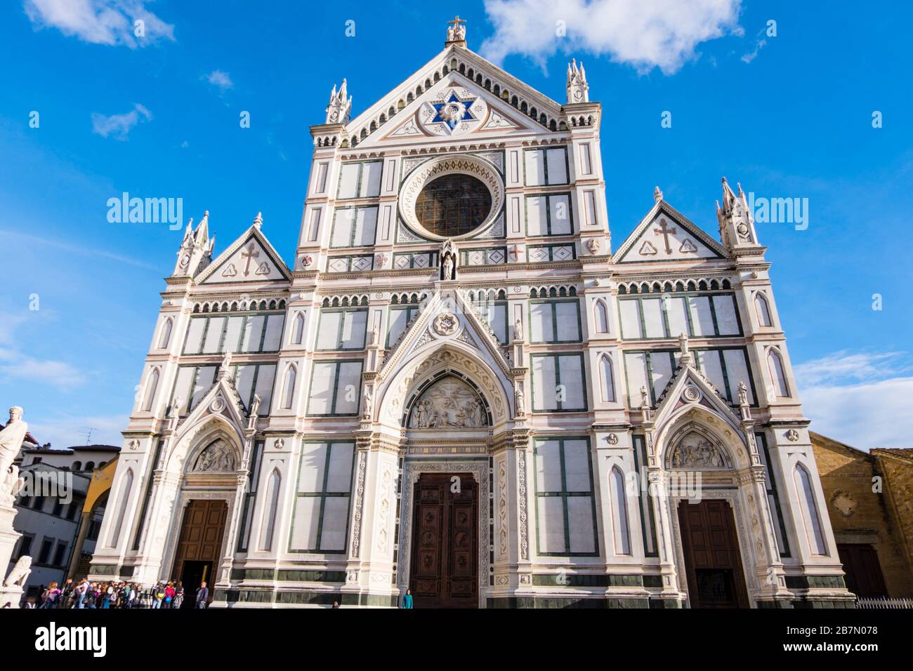 Basilika di Santa Croce di Firenze, Piazza di Santa Croce, Florenz, Italien Stockfoto
