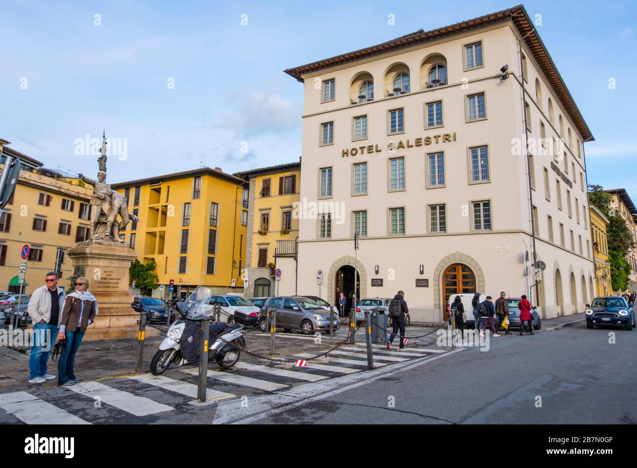 Piazza Mentana, centro storico, Florenz, Italien Stockfoto