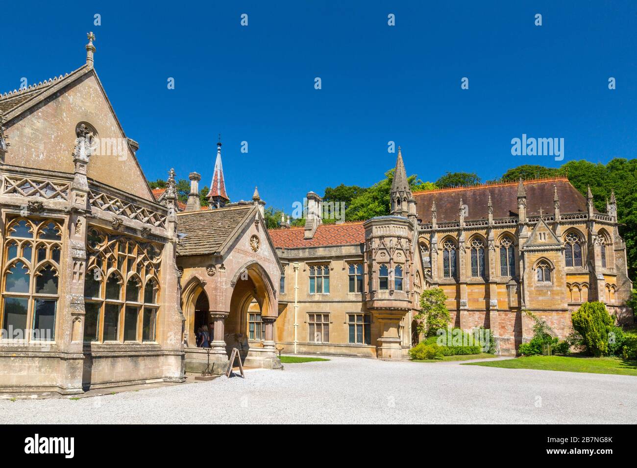 Viktorianische Architektur des Gothic Revival im Tyntesfield House, NR Wraxall, North Somerset, England, Großbritannien Stockfoto