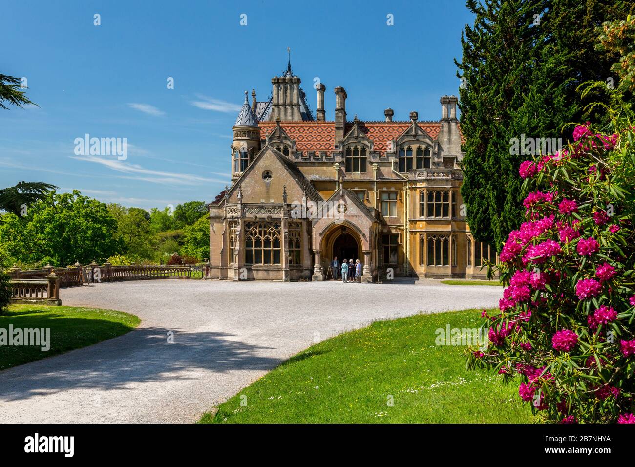 Viktorianische Architektur des Gothic Revival im Tyntesfield House, NR Wraxall, North Somerset, England, Großbritannien Stockfoto