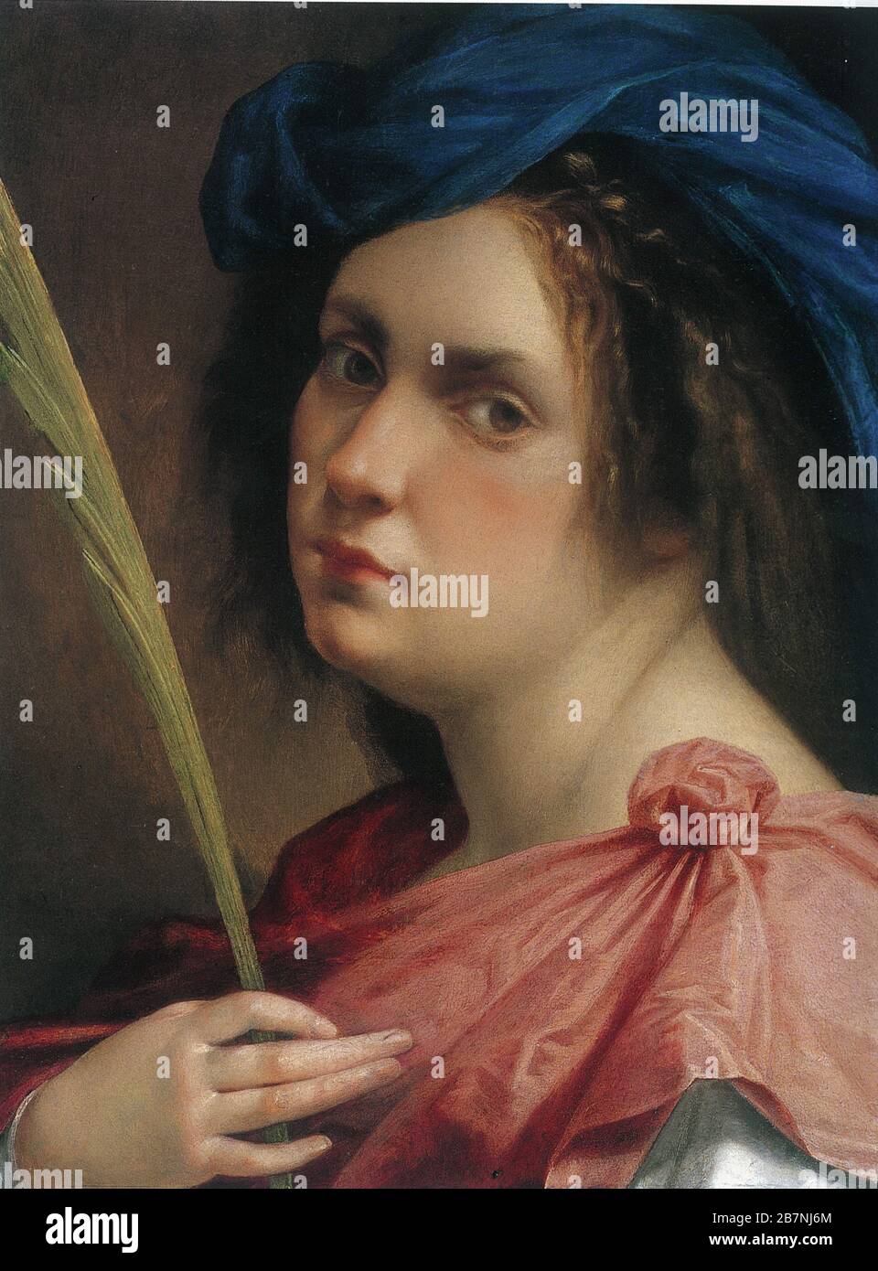 Selbstporträt als heilige Katharina von Alexandrien, c 1618. Private Sammlung. Stockfoto