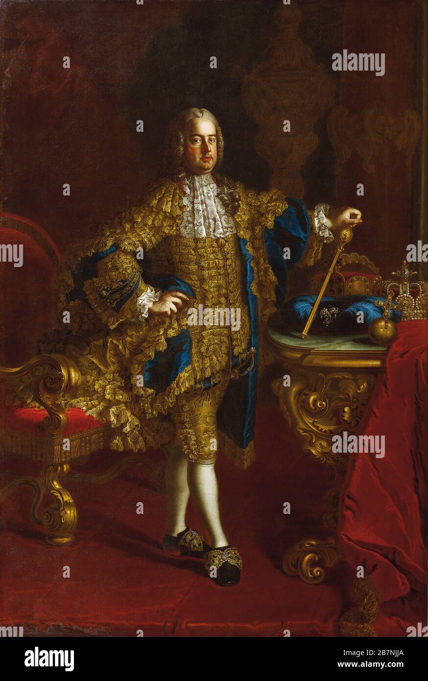 Porträt Kaiser Franziskus I. von Österreich (1708-1765), zwischen 1745 und 1765. Gefunden in der Sammlung von &#XD6;sterrische Galerie Belvedere, Wien. Stockfoto