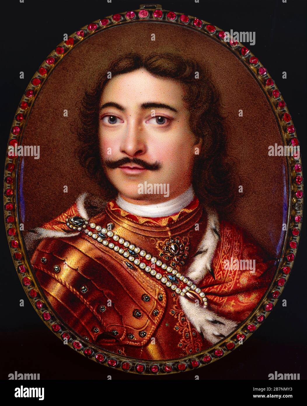 Porträt von Kaiser Peter I. dem großen (1672-1725). In der Sammlung der staatlichen Kunstsammlungen Dresden gefunden. Stockfoto Porträt von Kaiser Peter I. dem großen (1672-1725). In der Sammlung der staatlichen Kunstsammlungen Dresden gefunden. Stockfoto