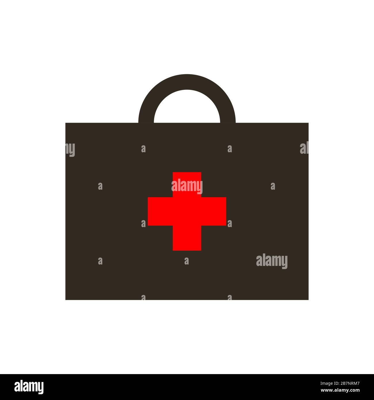 Symbol im Feld "Erste-Hilfe-Kit" des Virus Stock Vektor