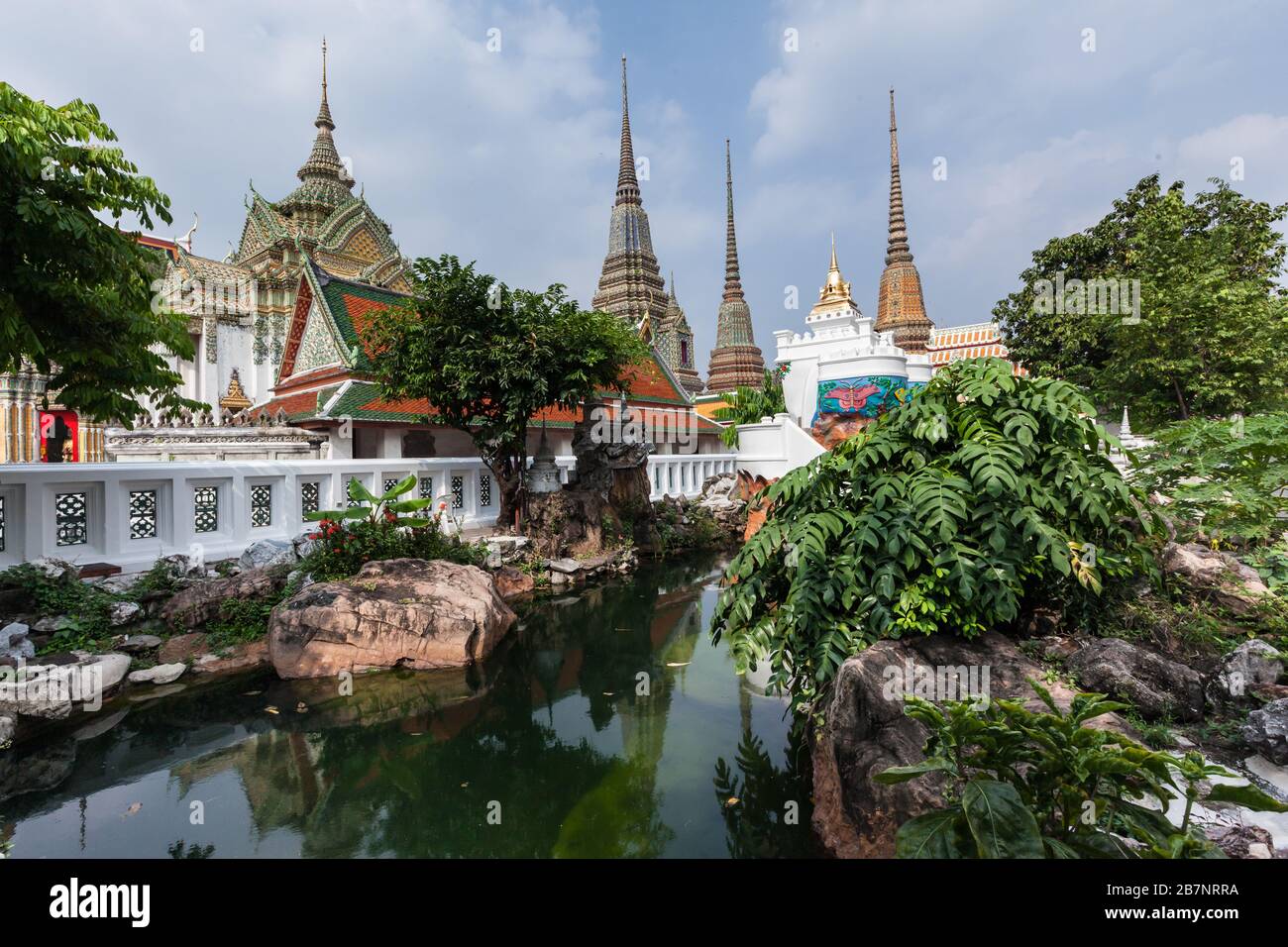 Buddistischer Tempel Wat Pho Bangkok Tageslicht Stockfoto