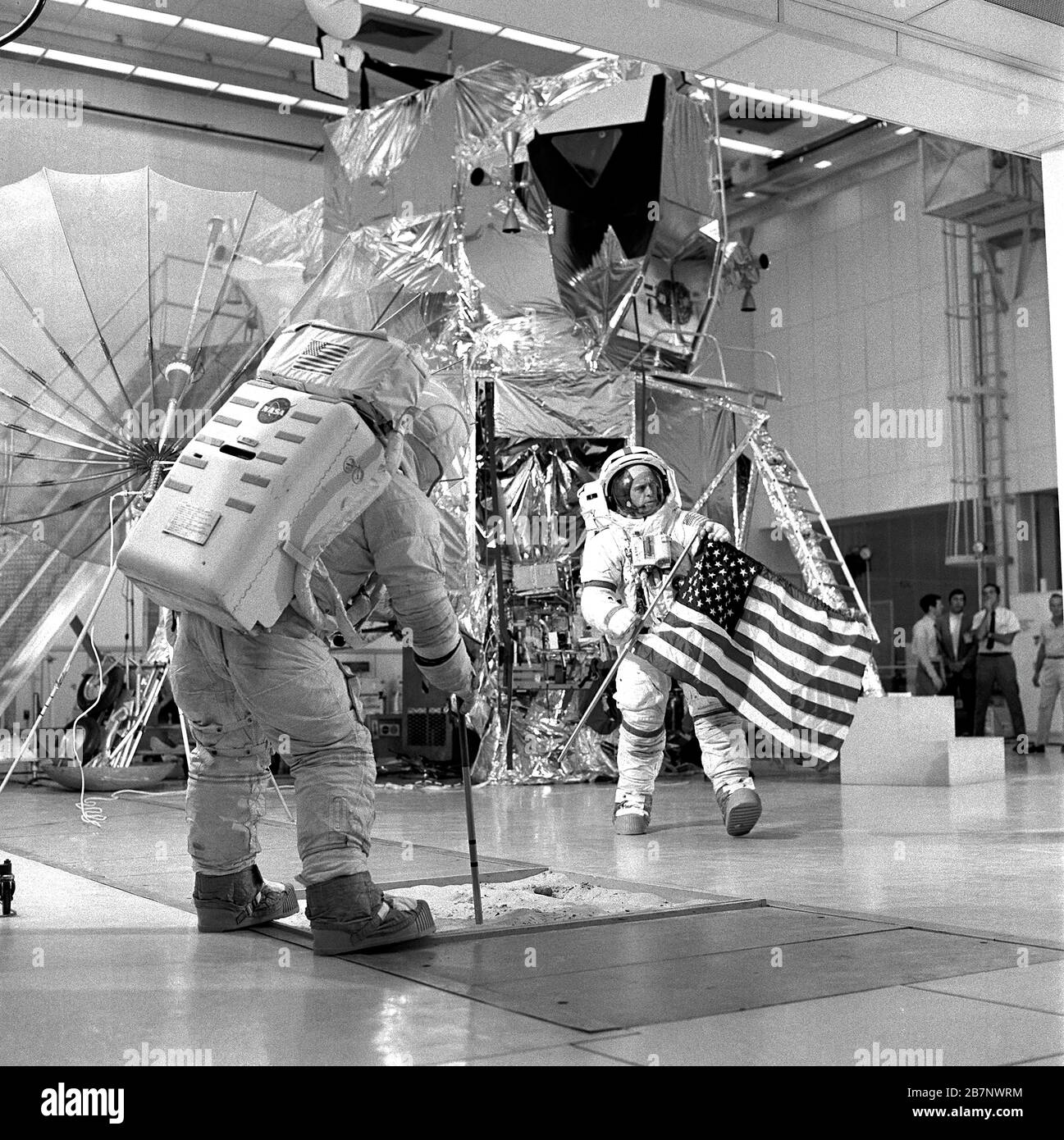 Apollo 14 - NASA, 1970. Apollo 14-Mannschaftszug für ihre Mondmission, 8. Dezember 1970. Stockfoto