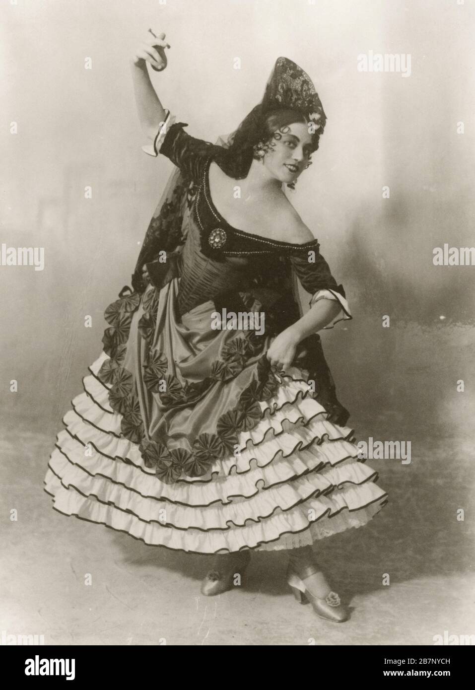 Schwedische Schauspielerin Ebon Strandin (1894-1977) als Carmen in Geoges Bizets Oper von 1922. Stockfoto