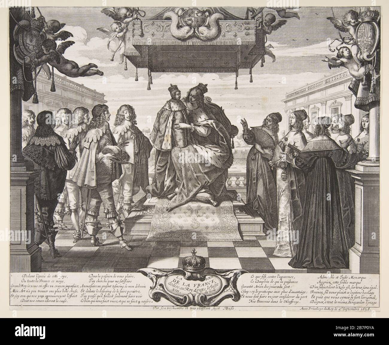 Die Freude Frankreichs, 1638. Stockfoto