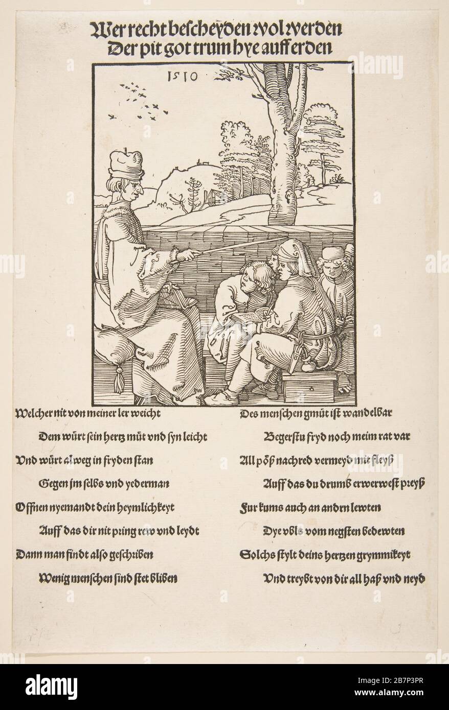 Der Schulmeister.n.d. Stockfoto