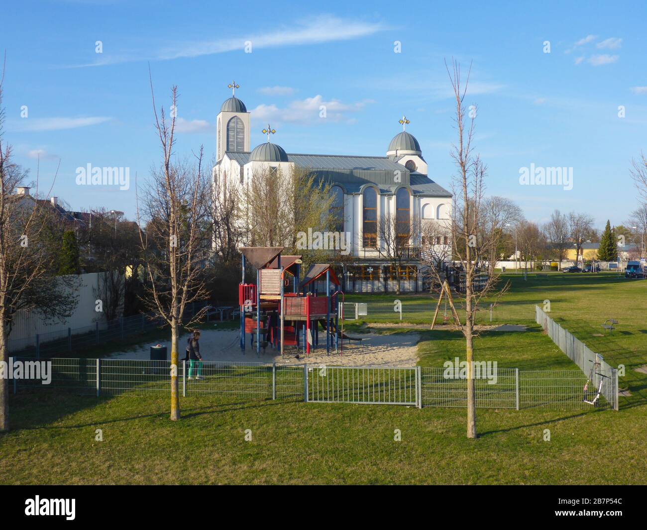Wien, Wien: Koptische Kirche der heiligen Jungfrau von Zeitoun (Koptische Kirche der seligen Jungfrau von Zeitoun) im Bezirk Hirschstetten, im 22. Tun Stockfoto
