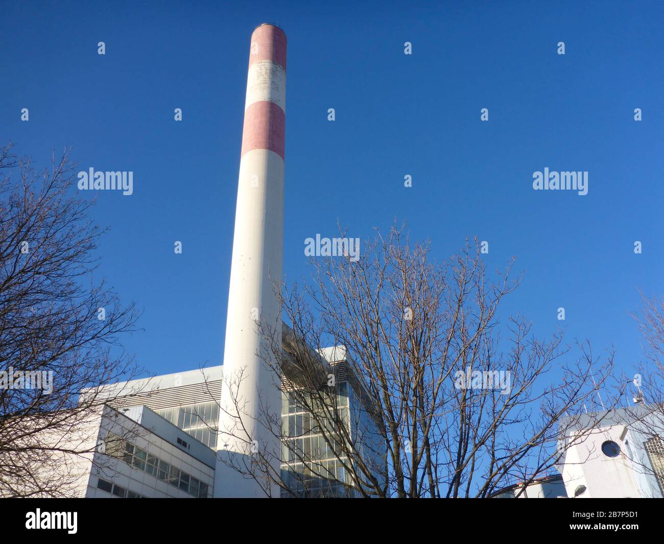 Wien, Wien: Fernheizwerk Kagran (Fernwärmewerk), im 22. Donaustadt, Wien, Österreich Stockfoto