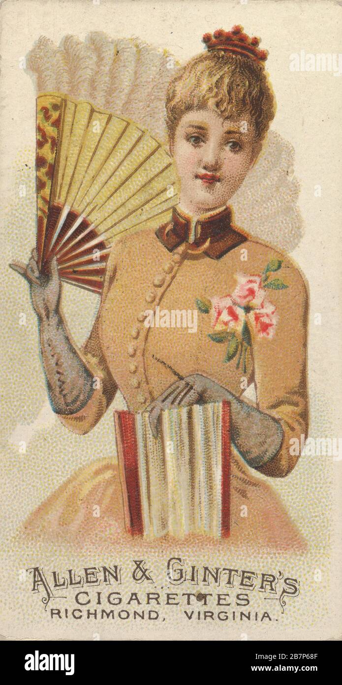 Platte 41, von den Fans der Periodenserie (N7) für die Marken allen &amp; Ginter Cigarettes, 1889. Stockfoto