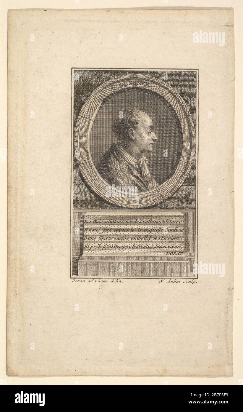 Gessner Porträt, 1775. Nach Dominique Vivant Denon Stockfoto