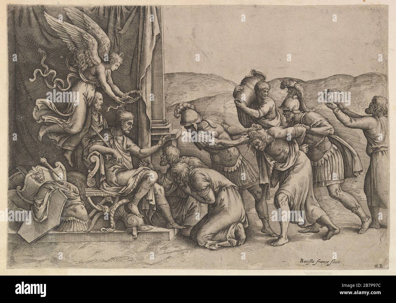 Scipio, der den Gefangenen die Klemenz gewährt, 1530-61. Stockfoto