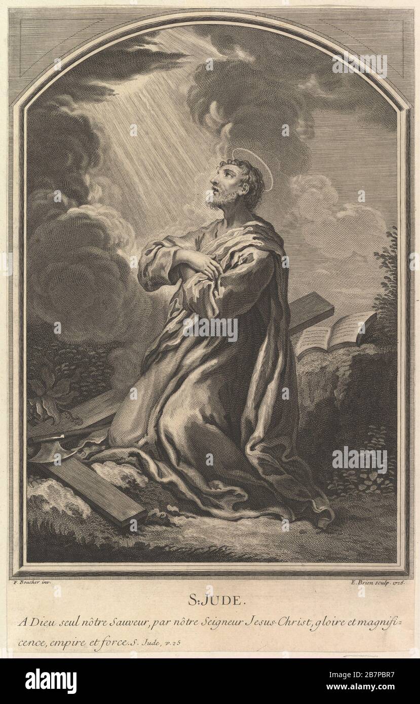 Saint-Jude, 1726. Nach Francois Boucher Stockfoto