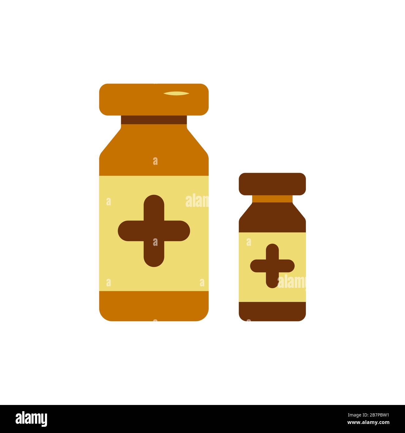 Symbole für medizinisches Zubehör zur Abbildung von Arztberufen. Konzept der Gesundheitsversorgung. Gläser der Medizin Stock Vektor