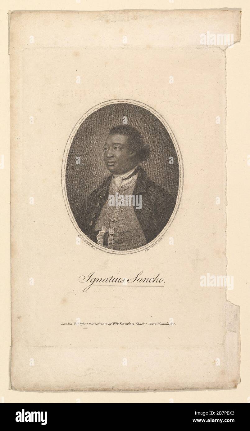 Ignatius Sancho, 1802. Nach Thomas Gainsborough Stockfoto