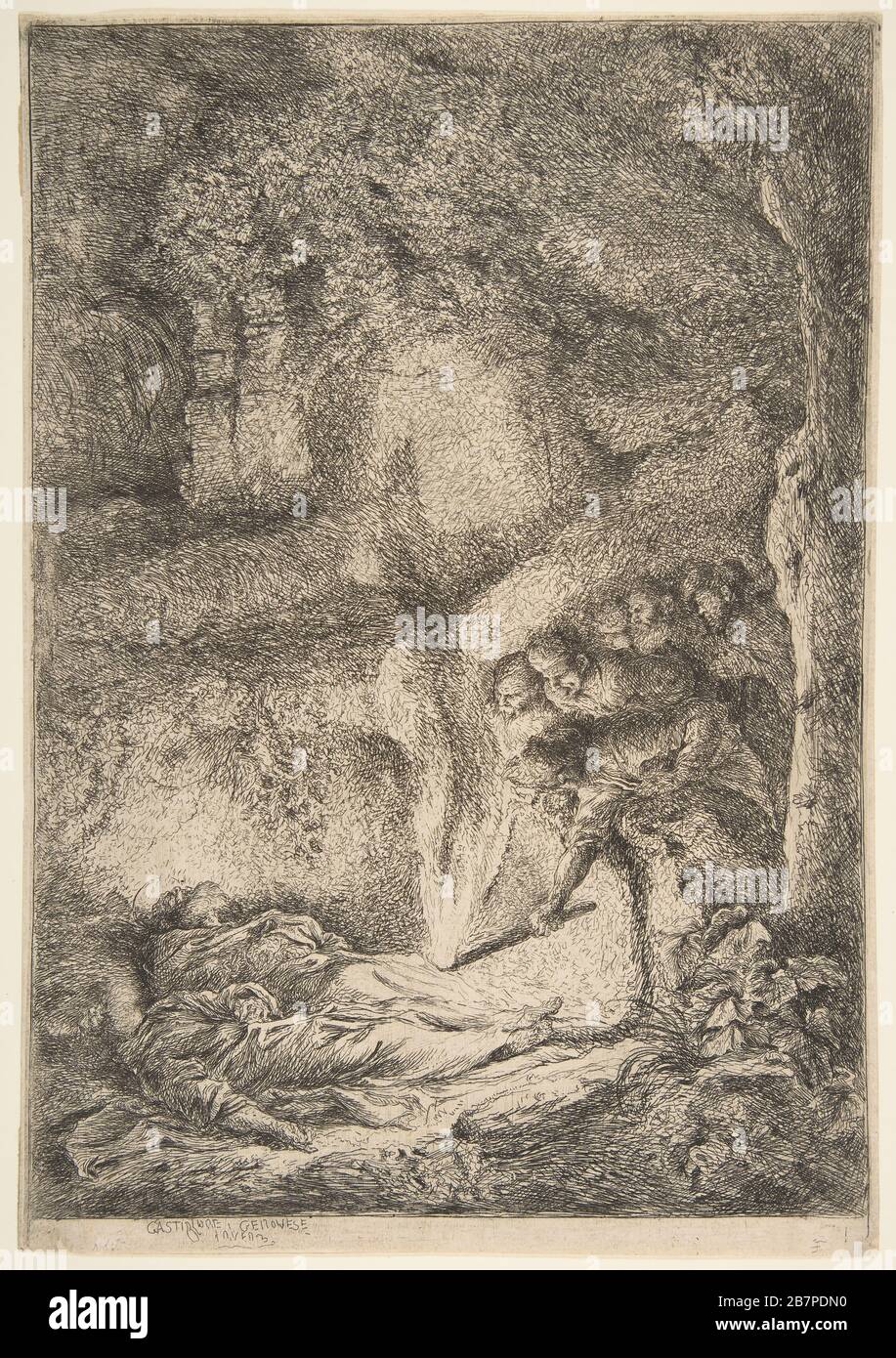 Die Leichen der Heiligen Peter und Paul, 1645-51, finden. Stockfoto