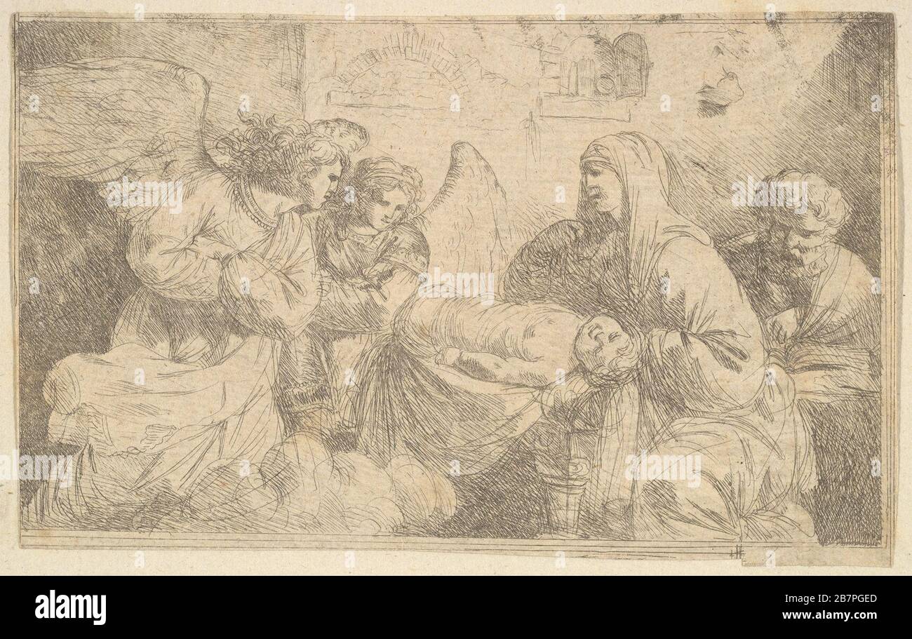 La Nativit&#xe9; de J&#xe9;sus-Christus (die Geburt Christi), Ende des 18. Jahrhunderts. Stockfoto