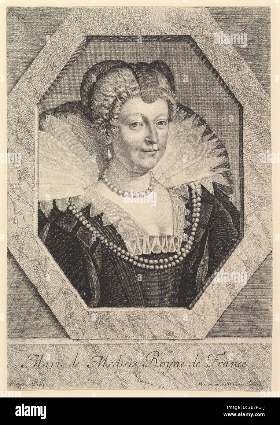 Marie de Medicis, reine de France. Stockfoto